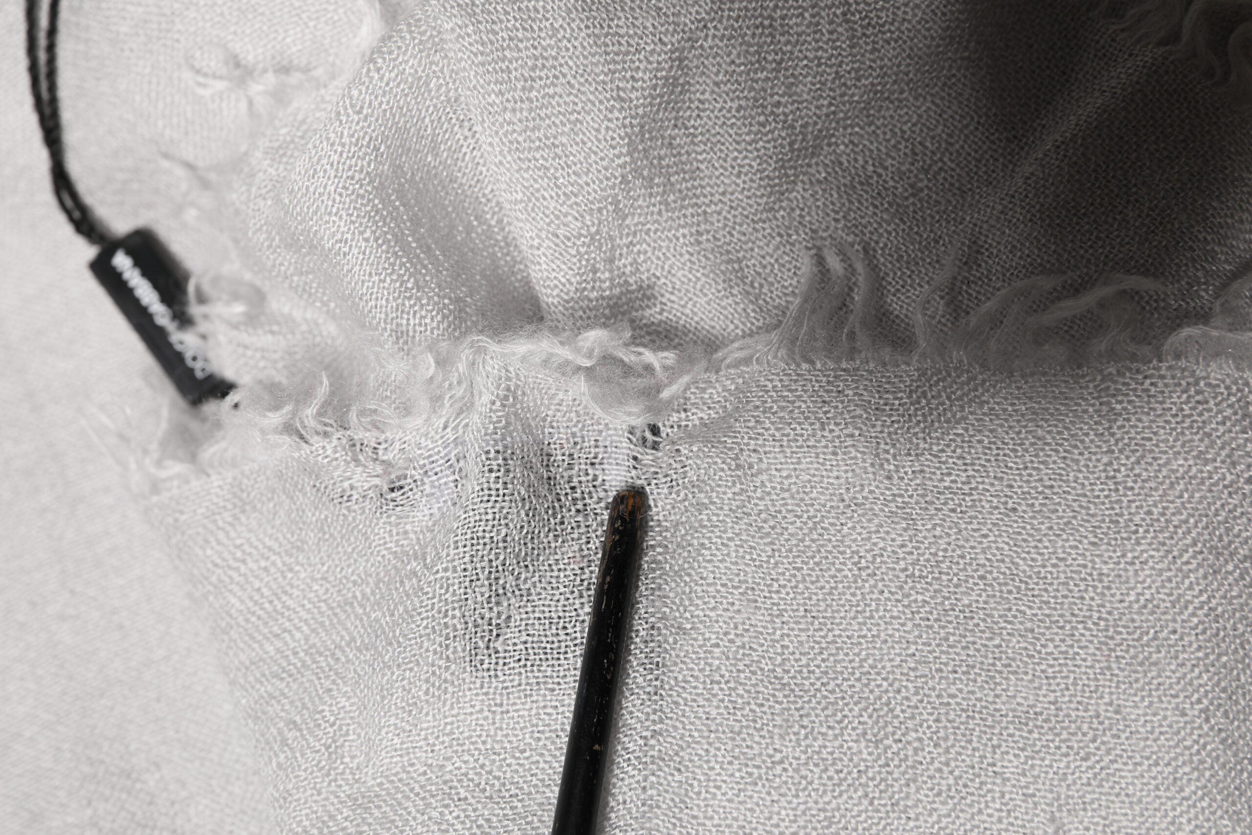 Dolce & Gabbana Gray Cashmere Knit Neck Wrap Shawl Scarf