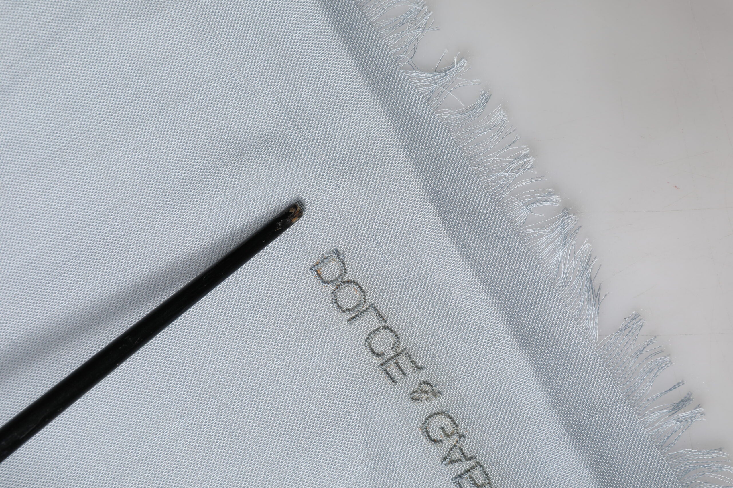 Dolce & Gabbana Light Blue Cashmere Knit Neck Wrap Scarf