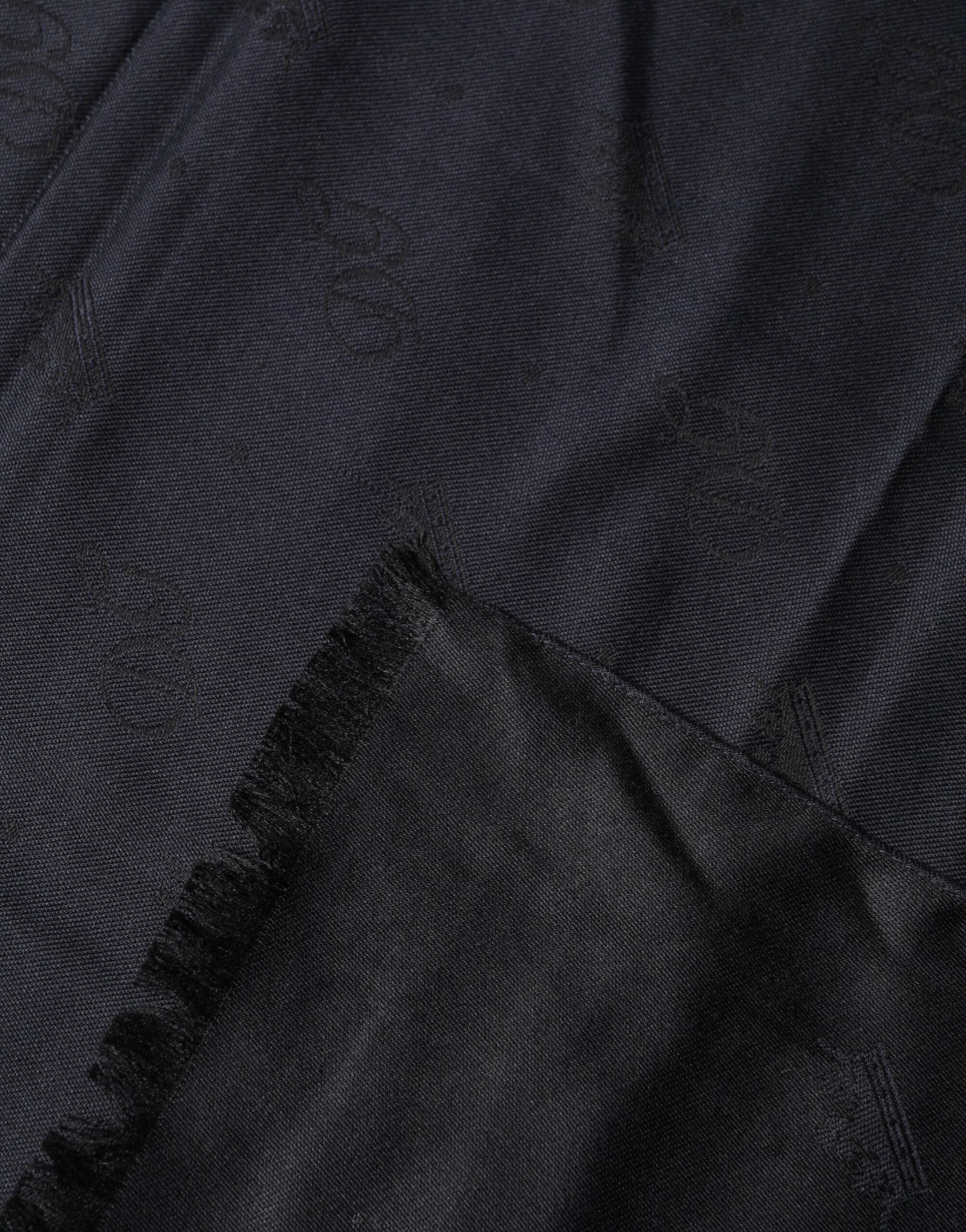 Dolce & Gabbana Black Lace Stole Silk NeckWrap Shawl Scarf