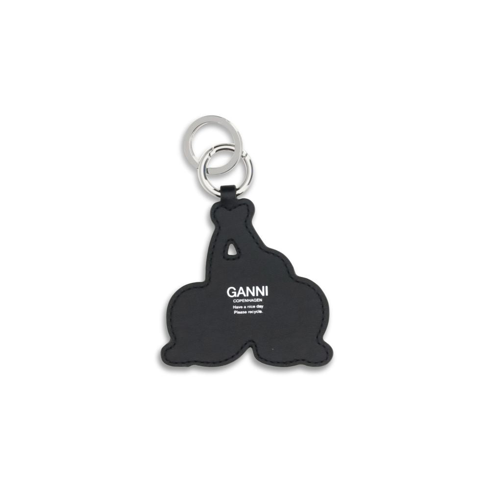 Ganni Red Cherry Keychain - Luxurious Recycled Leather Accessory