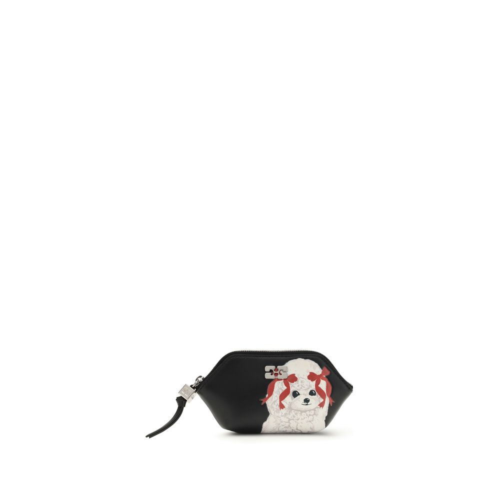 Ganni Black Coin Purse - Chic Luxury Accessory for Elegance