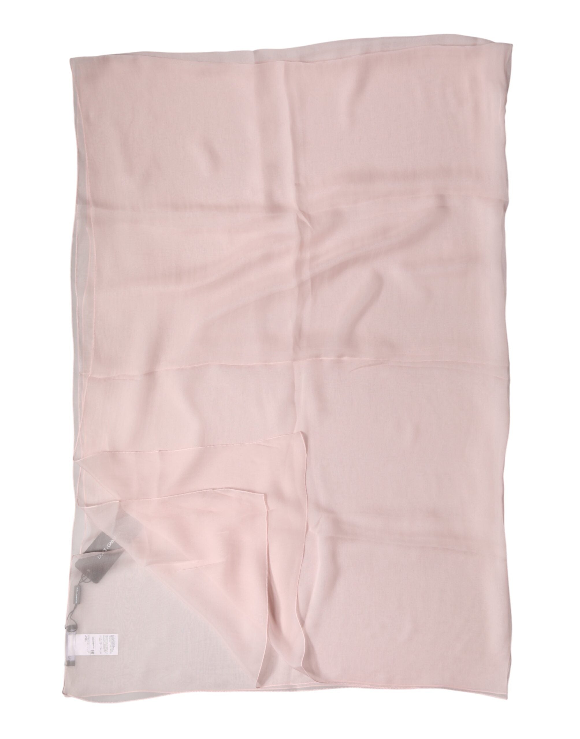 Dolce & Gabbana Light Pink Stole Silk Neck Wrap Shawl  Scarf