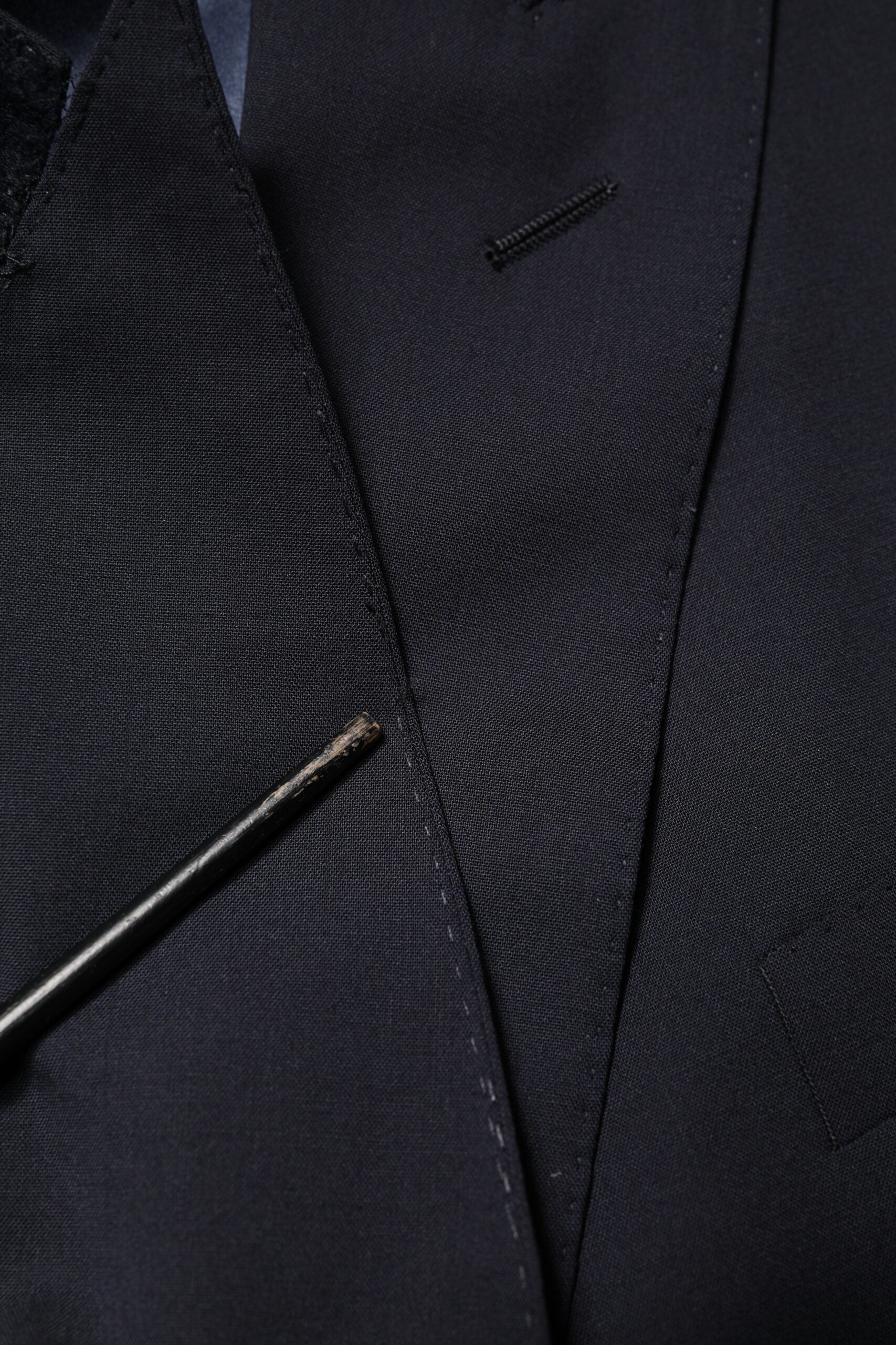 Dolce & Gabbana Blue Wool Double Breasted 2 Piece Men Suit