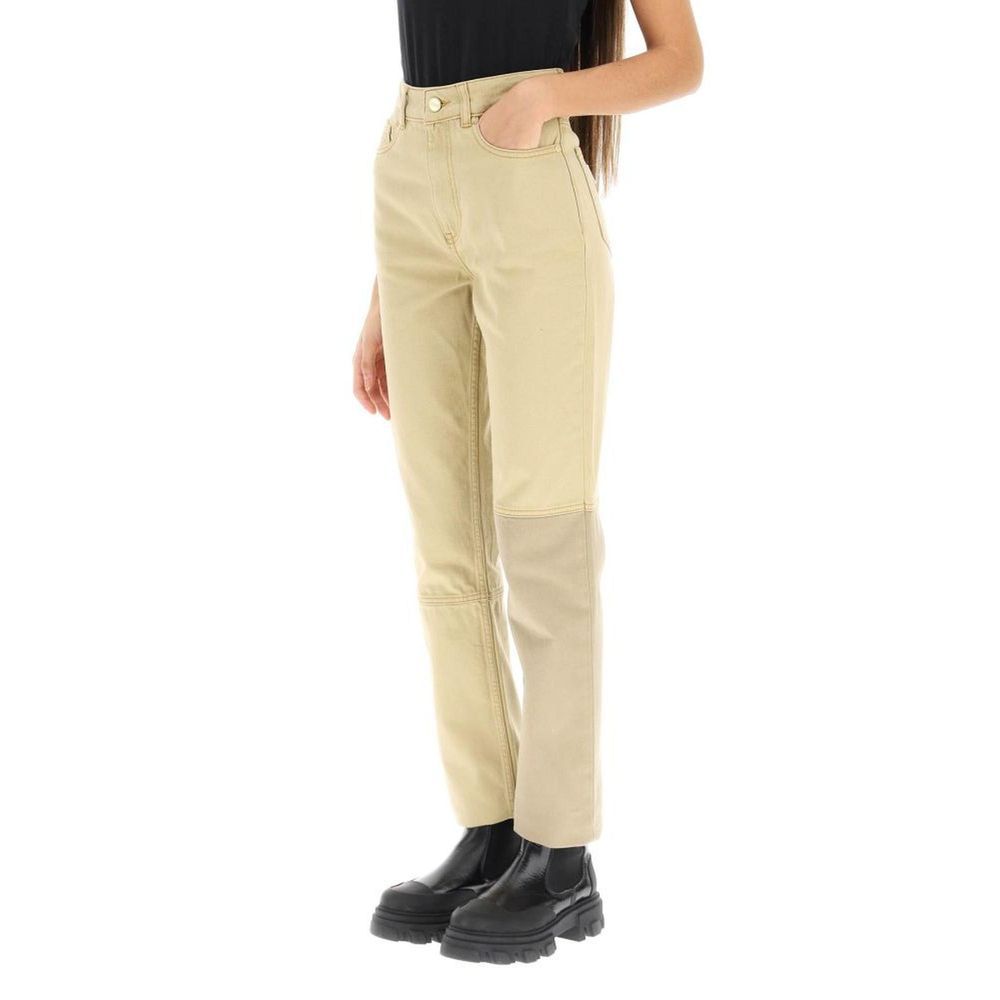 Ganni Brown Cotton Jeans - Elevate Your Luxe Wardrobe