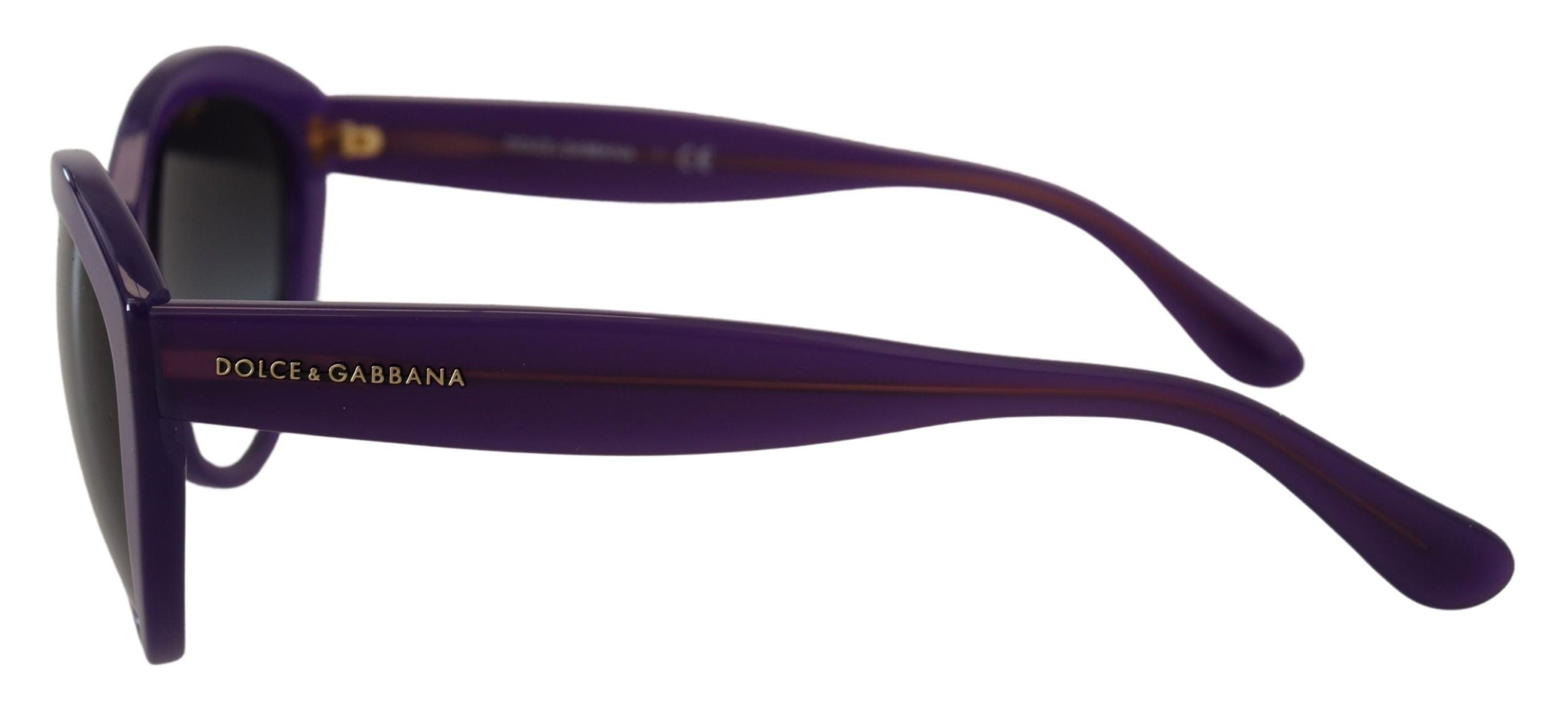 Dolce & Gabbana Chic Purple Cat-Eye Designer Sunglasses - DEA STILOSA MILANO