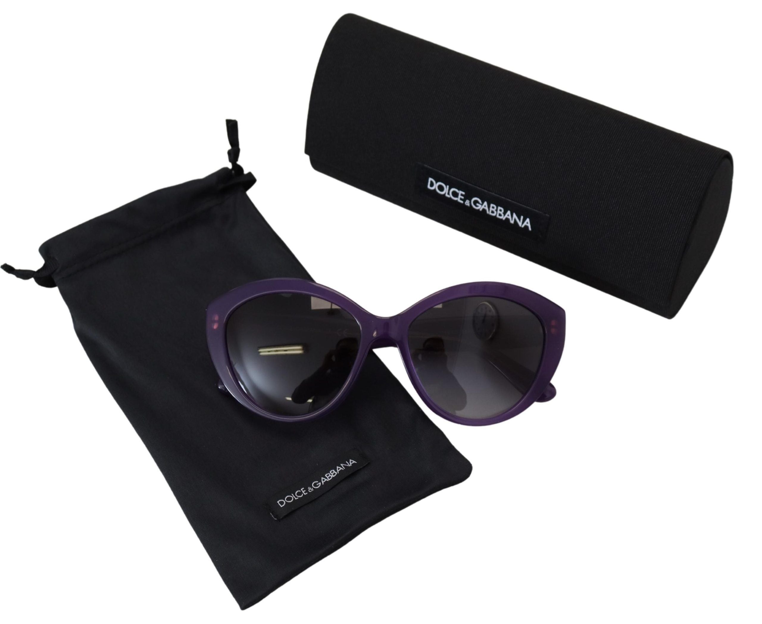 Dolce & Gabbana Chic Purple Cat-Eye Designer Sunglasses - DEA STILOSA MILANO