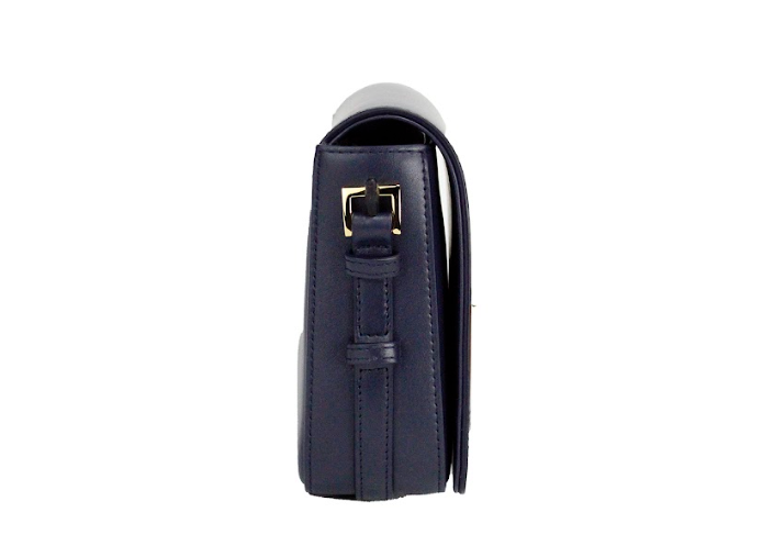 Burberry Grace Small Regency Blue Smooth Leather Flap Crossbody Handbag Purse - DEA STILOSA MILANO