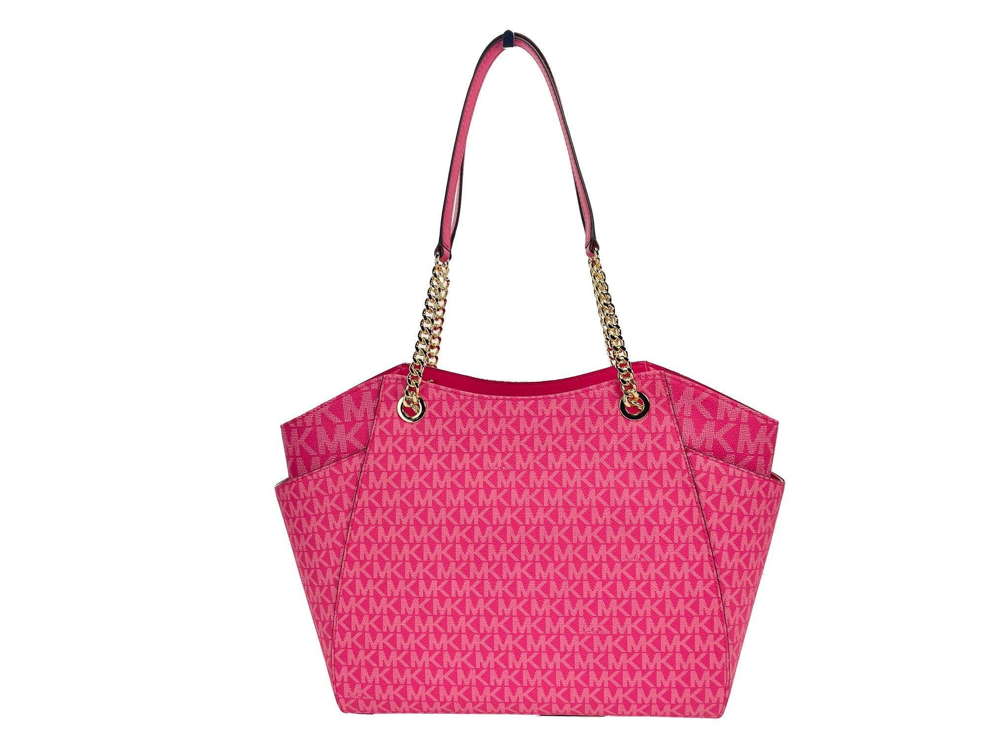 Michael Kors Jet Set Large Chain Electric Pink Shoulder Tote Bag - DEA STILOSA MILANO