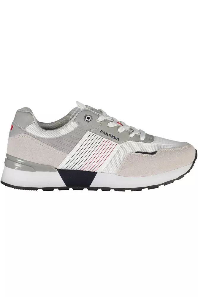 Carrera White Polyester Sneaker - DEA STILOSA MILANO