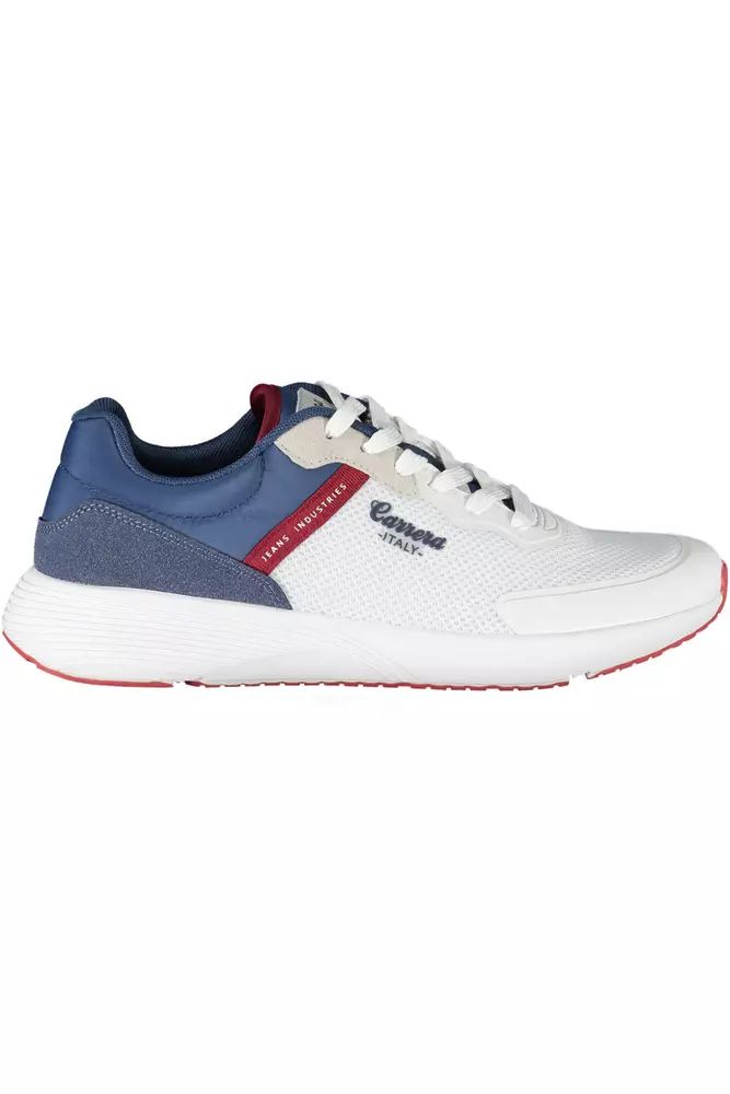Carrera White Polyester Sneaker - DEA STILOSA MILANO