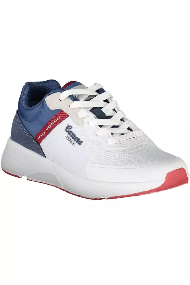 Carrera White Polyester Sneaker - DEA STILOSA MILANO