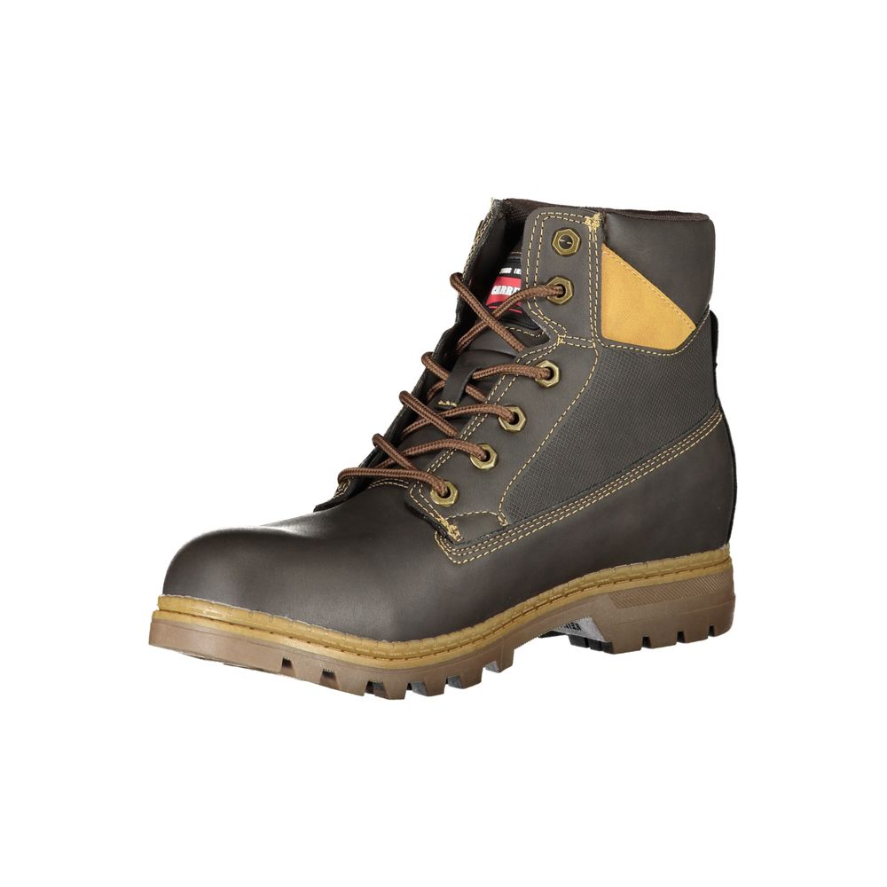 Carrera Brown Polyester Boot - DEA STILOSA MILANO