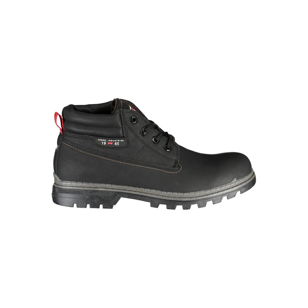 Carrera Black Polyester Boot - DEA STILOSA MILANO