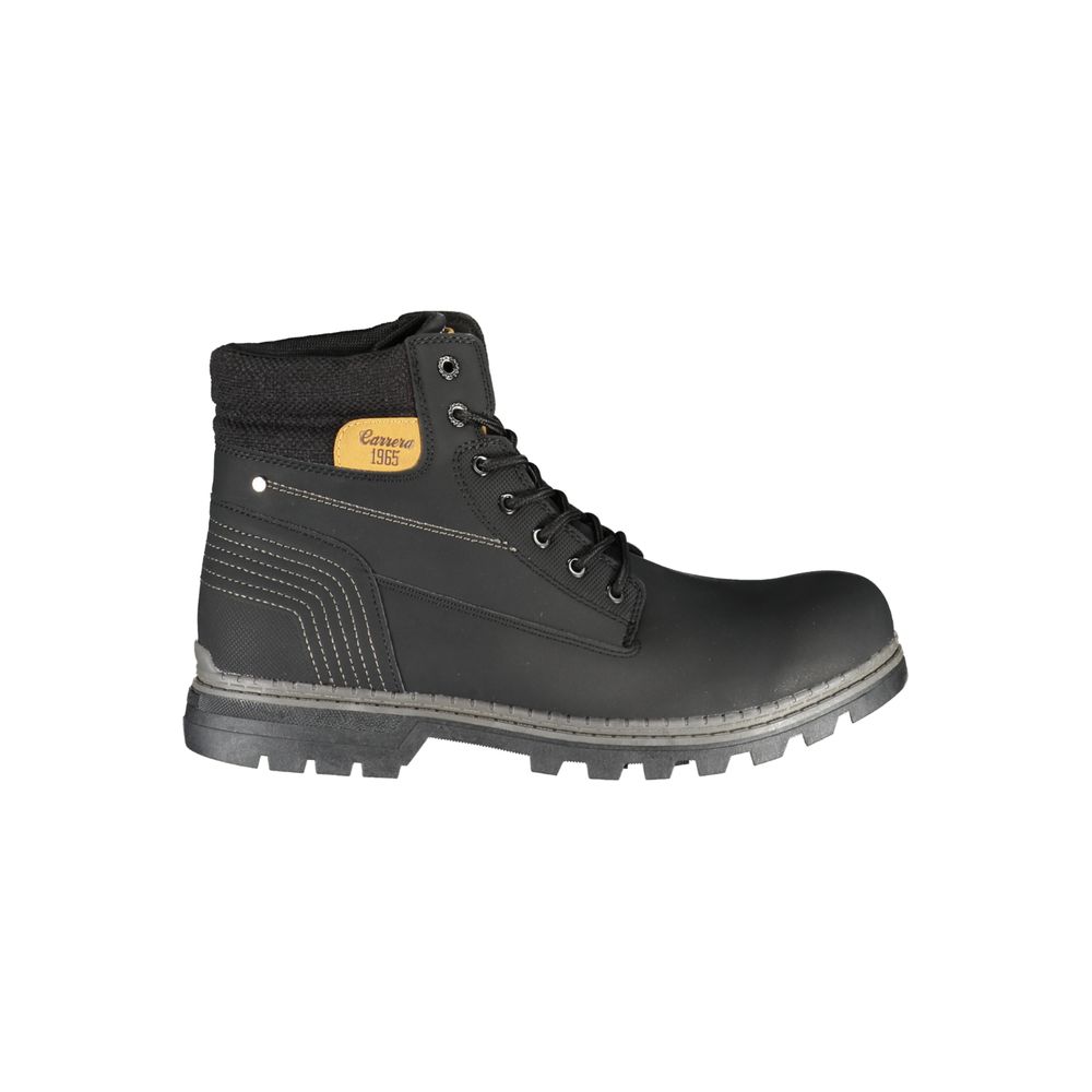 Carrera Black Polyester Boot - DEA STILOSA MILANO