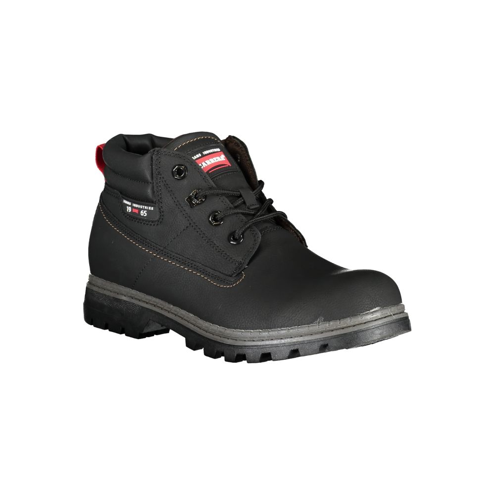 Carrera Black Polyester Boot - DEA STILOSA MILANO