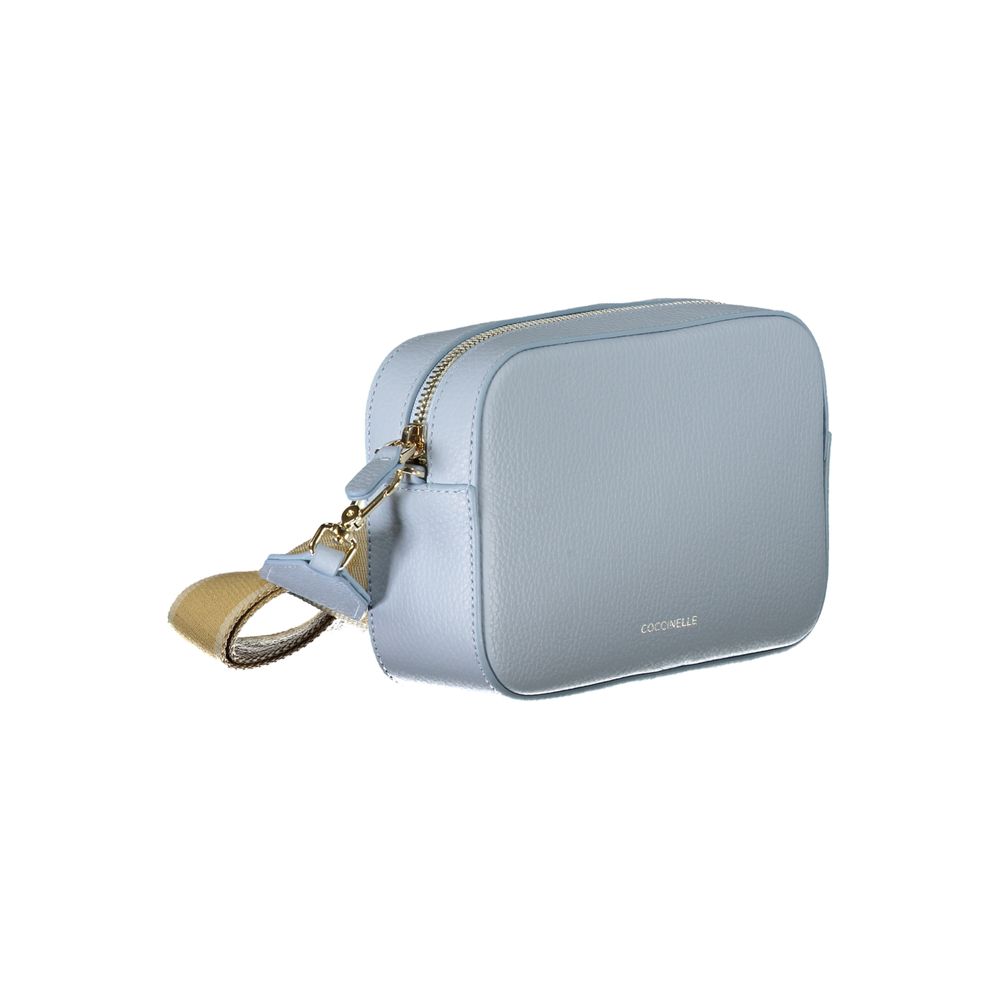 Coccinelle Light Blue Leather Handbag - DEA STILOSA MILANO