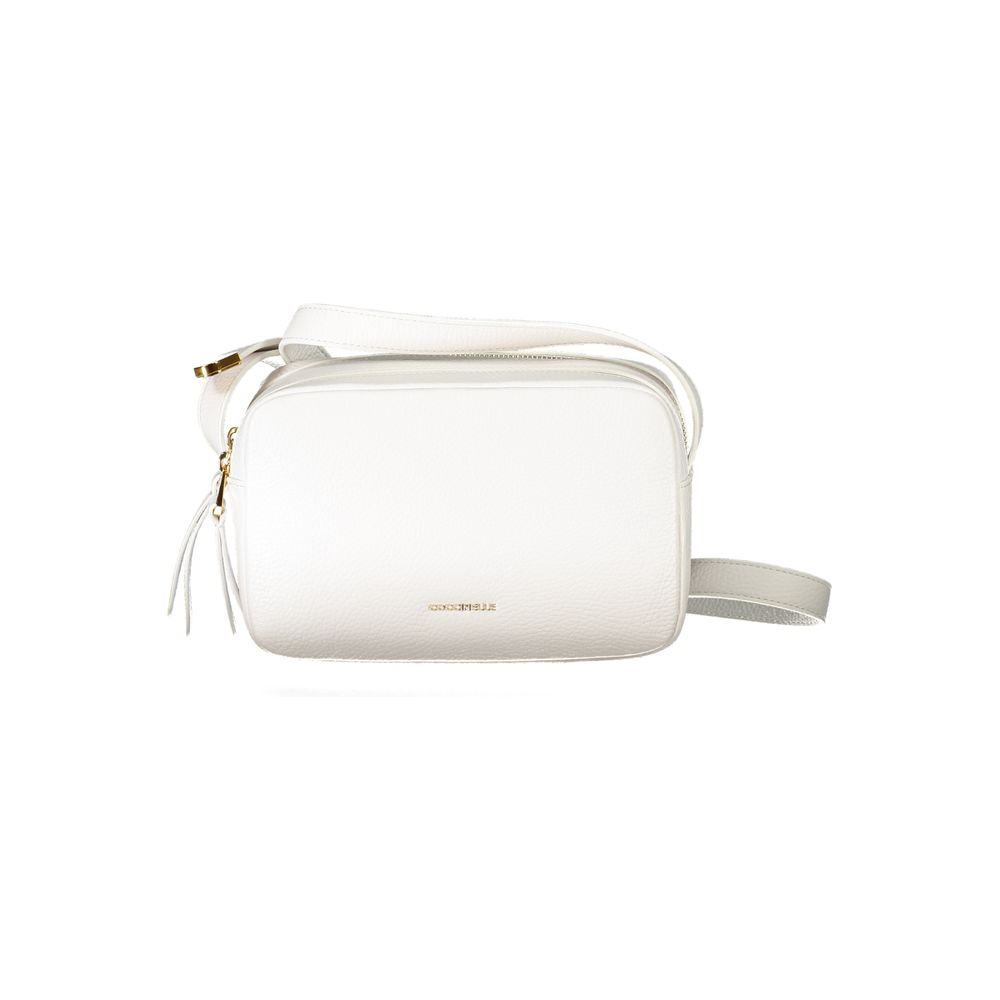 Coccinelle White Leather Handbag - DEA STILOSA MILANO