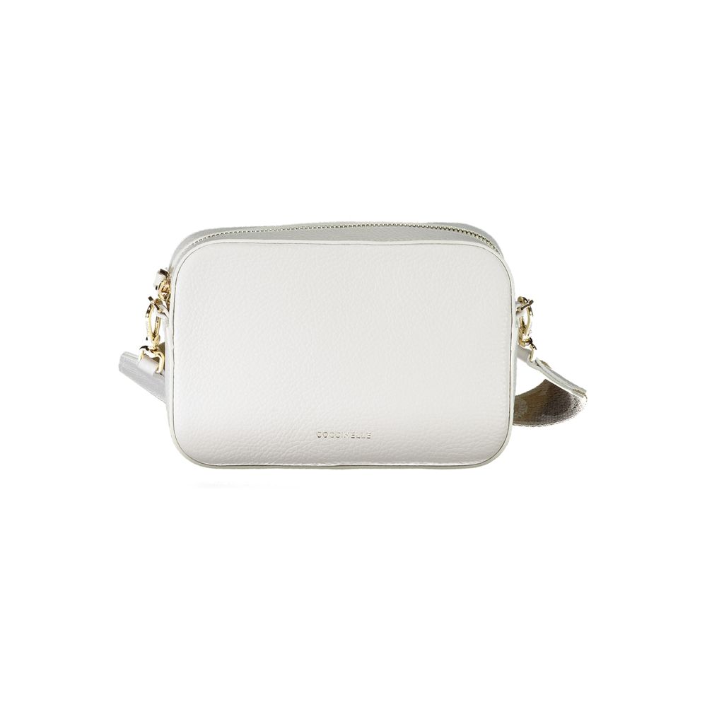 Coccinelle White Leather Handbag - DEA STILOSA MILANO