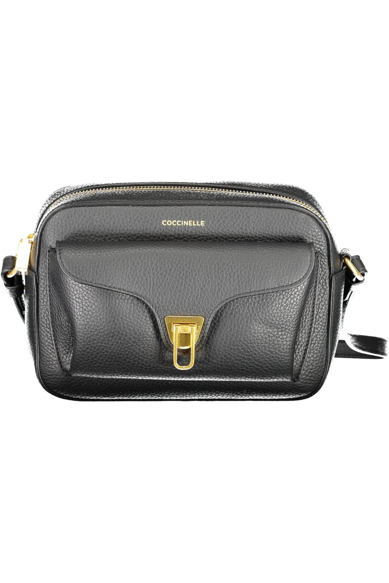 Coccinelle Elegant Black Leather Shoulder Bag - DEA STILOSA MILANO