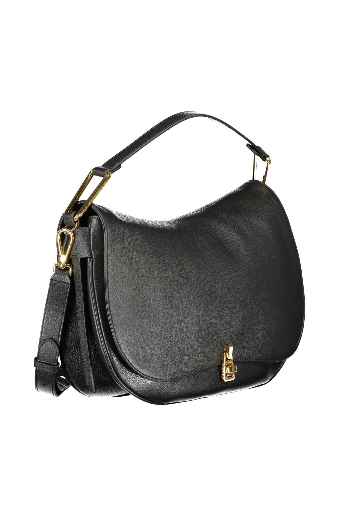 Coccinelle Chic Black Leather Shoulder Bag - DEA STILOSA MILANO