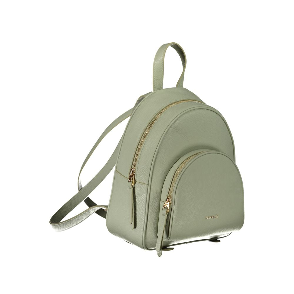Coccinelle Green Leather Backpack - DEA STILOSA MILANO