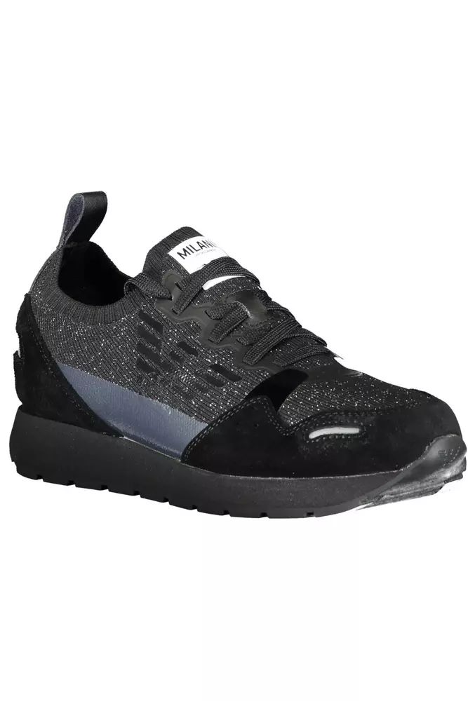 Emporio Armani Chic Contrasting Lace-up Sneakers - DEA STILOSA MILANO