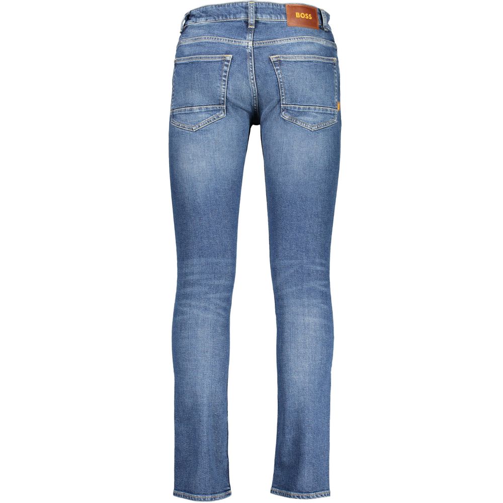 Hugo Boss Blue Cotton Jeans & Pant - DEA STILOSA MILANO