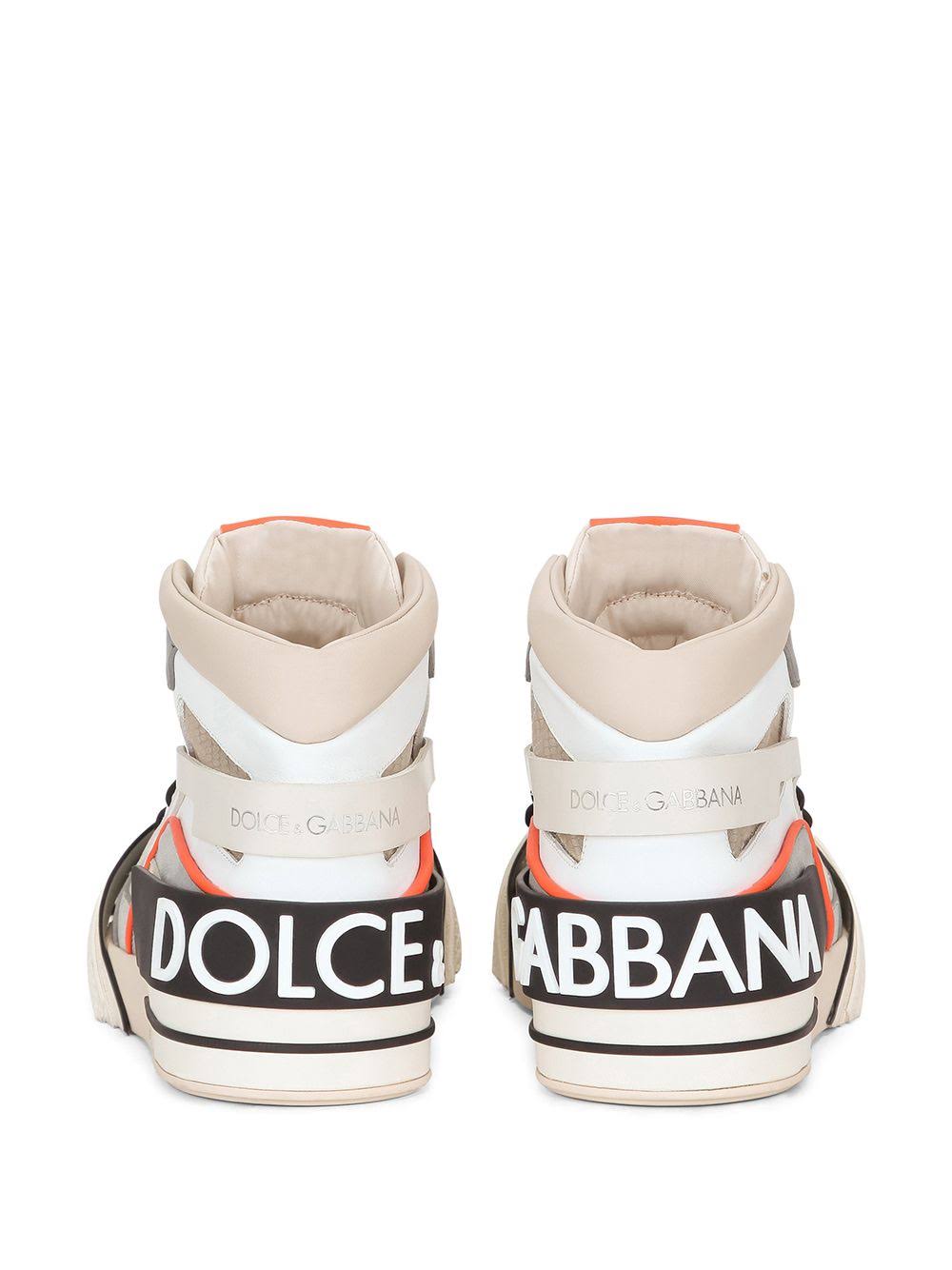 Dolce & Gabbana Multicolor Leather High Top Sneakers Shoes - DEA STILOSA MILANO