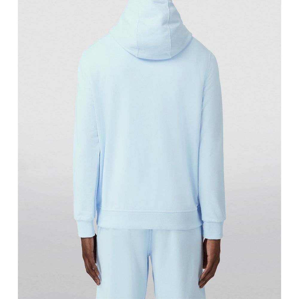 Burberry Elegant Light Blue Cotton Hoodie - DEA STILOSA MILANO