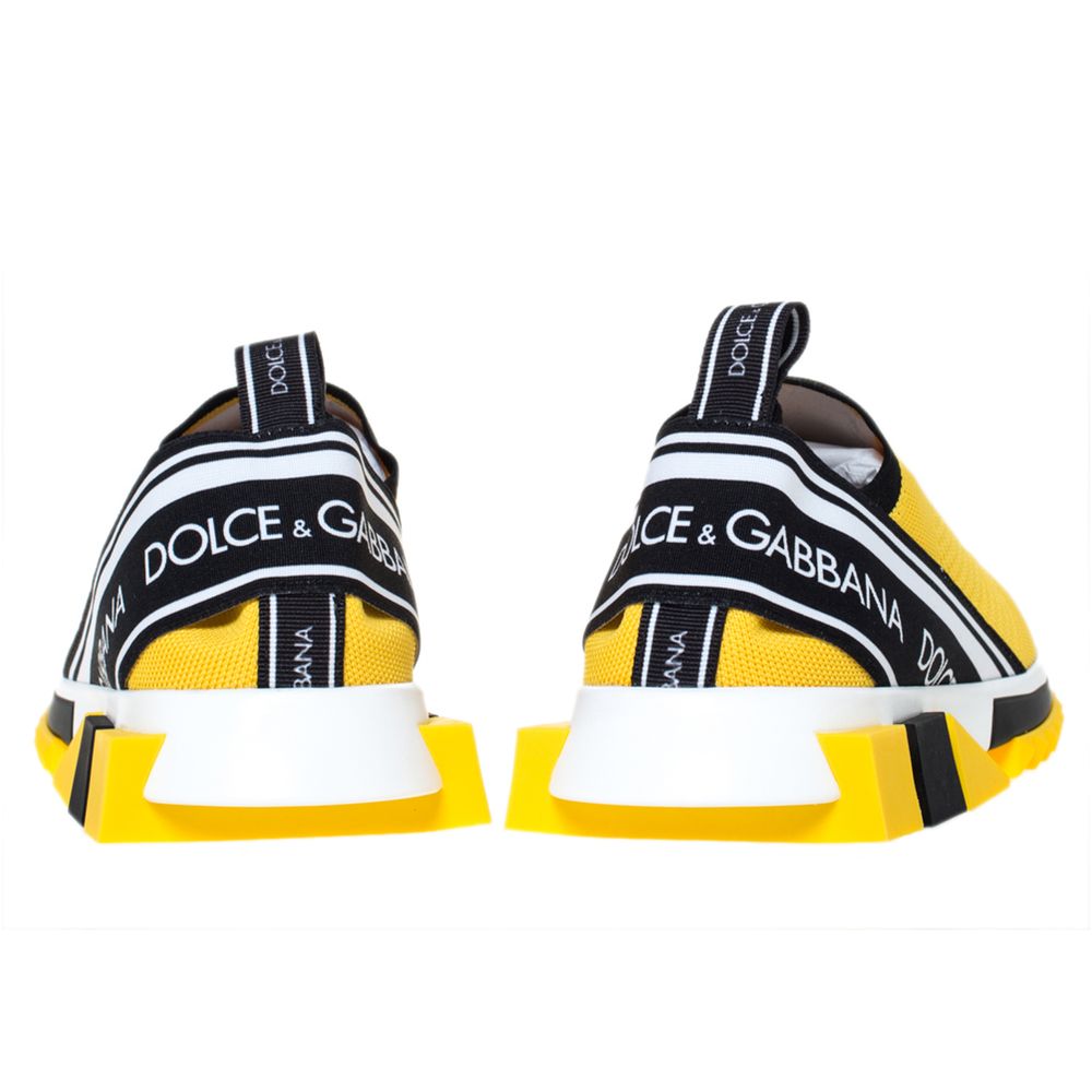 Dolce & Gabbana Yellow Polyester Sneaker - DEA STILOSA MILANO