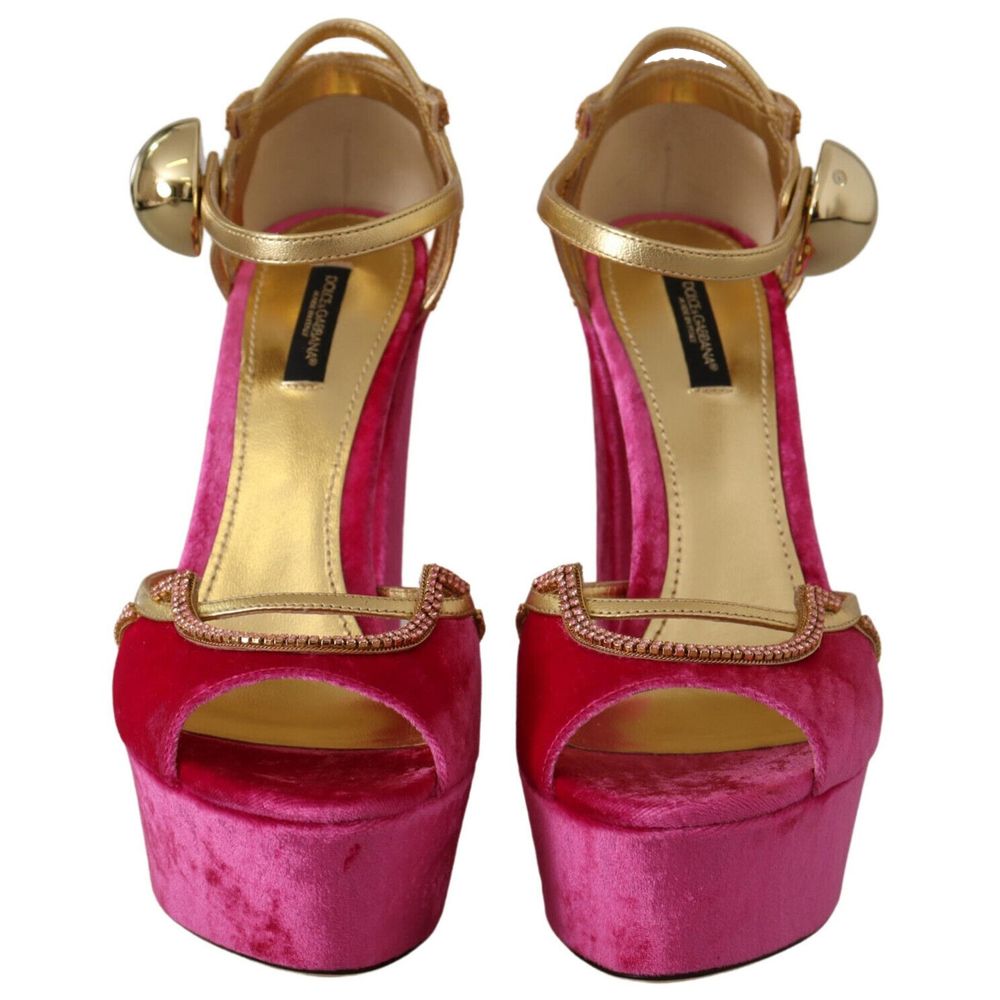 Dolce & Gabbana Fuchsia Viscose Sandal - DEA STILOSA MILANO