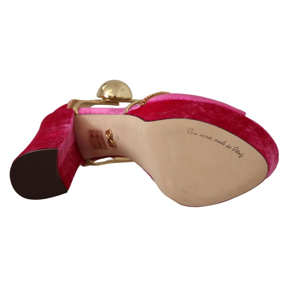 Dolce & Gabbana Fuchsia Viscose Sandal - DEA STILOSA MILANO