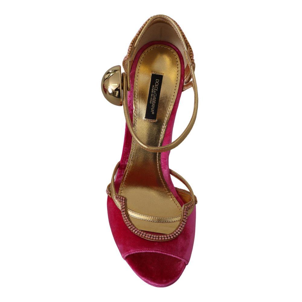 Dolce & Gabbana Fuchsia Viscose Sandal - DEA STILOSA MILANO