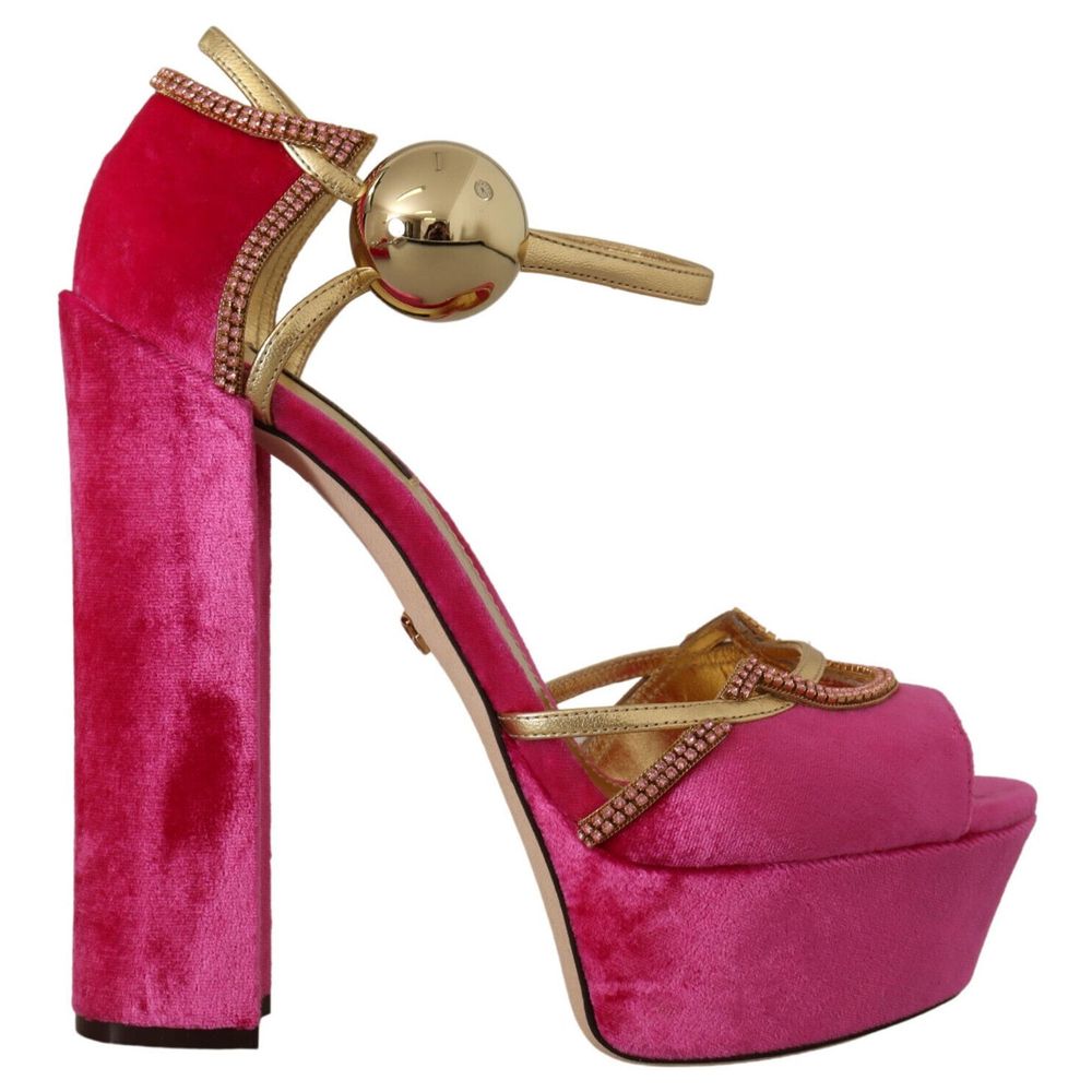 Dolce & Gabbana Fuchsia Viscose Sandal - DEA STILOSA MILANO