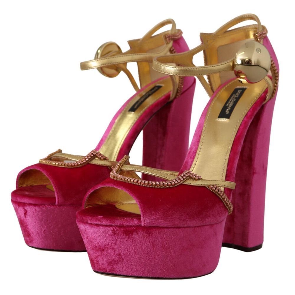 Dolce & Gabbana Fuchsia Viscose Sandal - DEA STILOSA MILANO