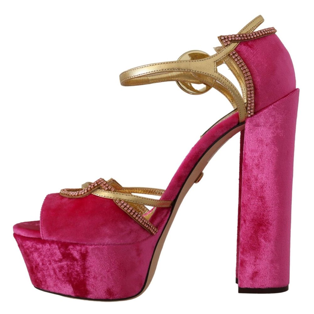Dolce & Gabbana Fuchsia Viscose Sandal - DEA STILOSA MILANO