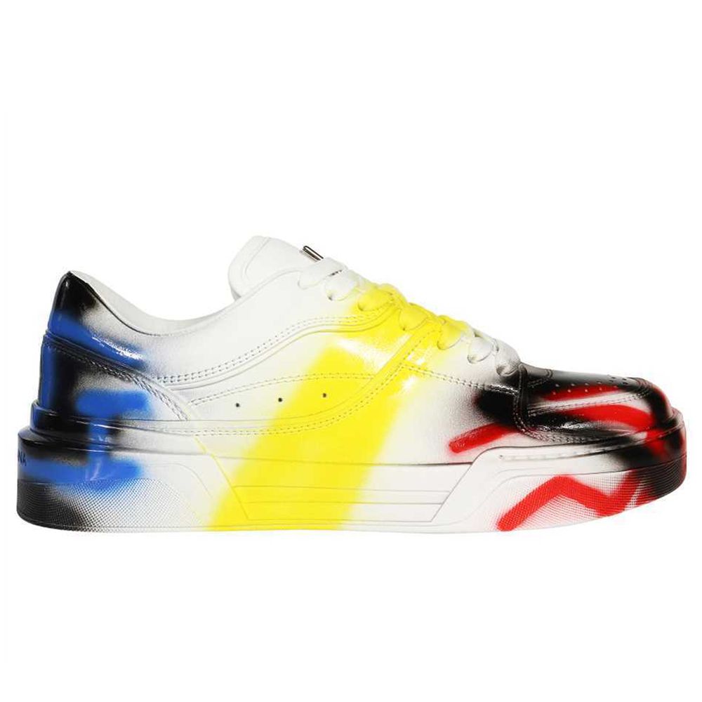 Dolce & Gabbana Multicolor Leather Di Calfskin Sneaker - DEA STILOSA MILANO