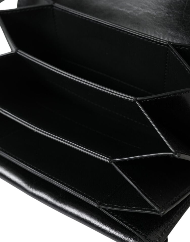 Dolce & Gabbana Sleek Black Leather Shoulder Bag - DEA STILOSA MILANO