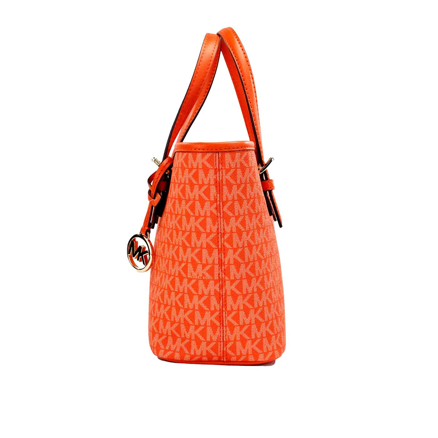 Michael Kors Jet Set Poppy Signature XS Carryall Top Zip Tote Bag Purse - DEA STILOSA MILANO