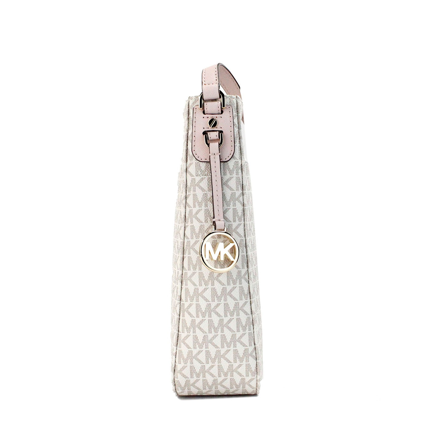 Michael Kors Jet Set Vanilla Pink Signature PVC Large Messenger Crossbody Bag - DEA STILOSA MILANO