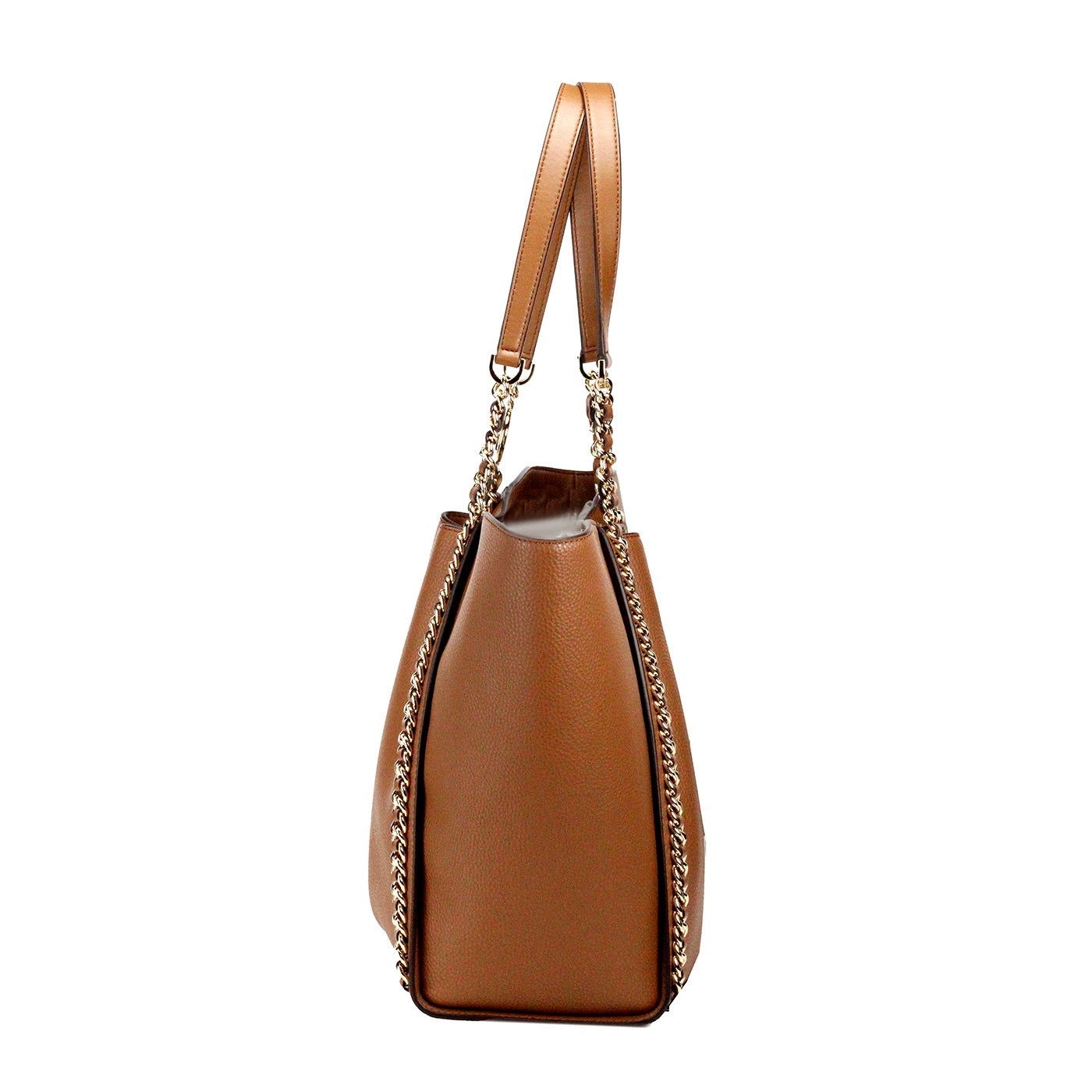 Michael Kors Mina Large Luggage Leather Belted Chain Inlay Tote Bag - DEA STILOSA MILANO