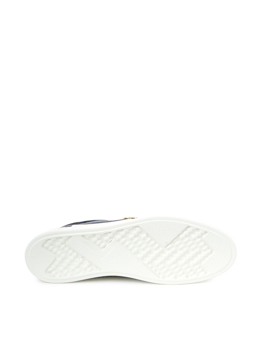 Roberto Cavalli Blue Leather Sneakers with Gold Logo - DEA STILOSA MILANO