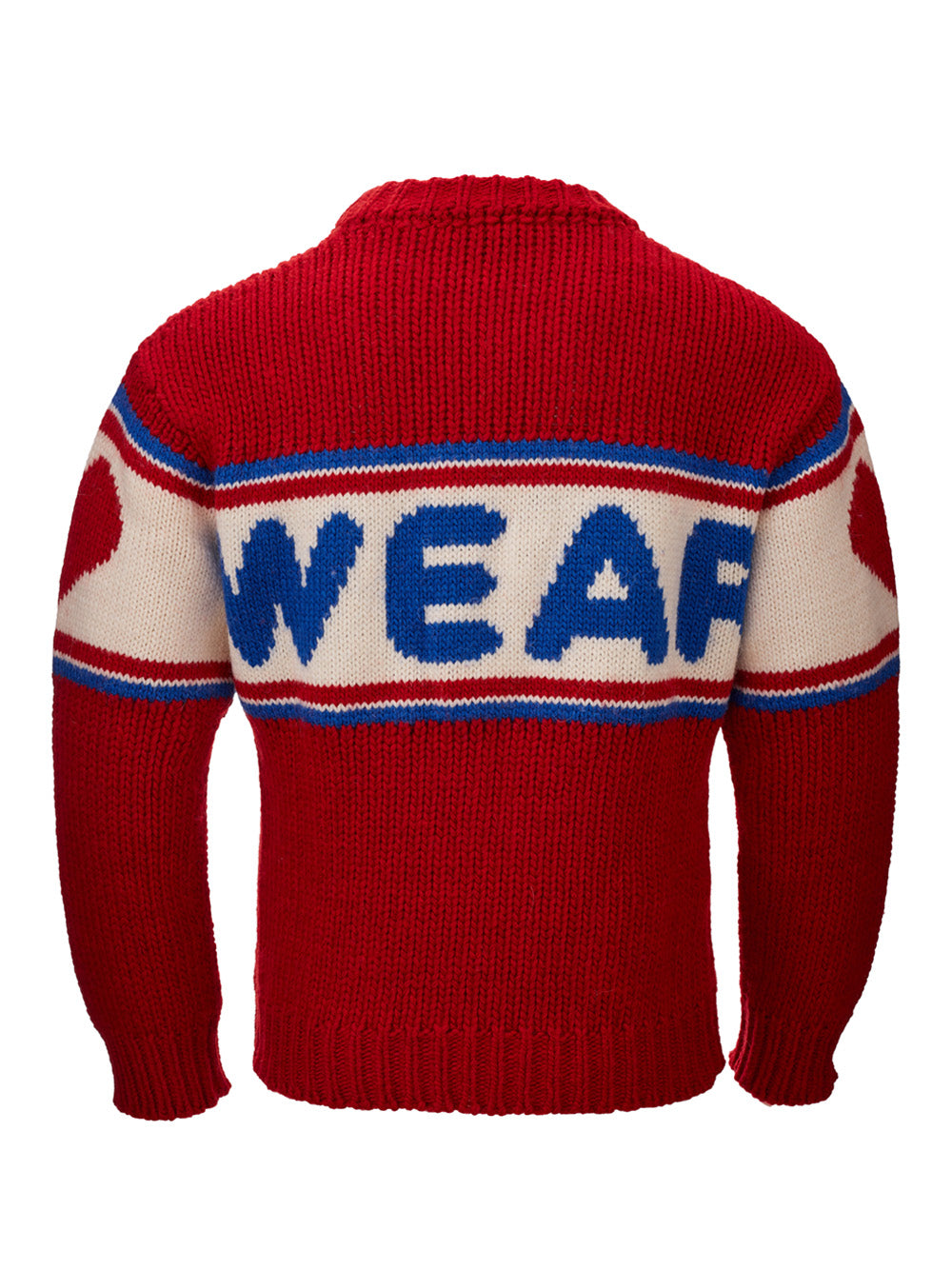GCDS Red Oversized Wool Jumper with Front Logo - DEA STILOSA MILANO