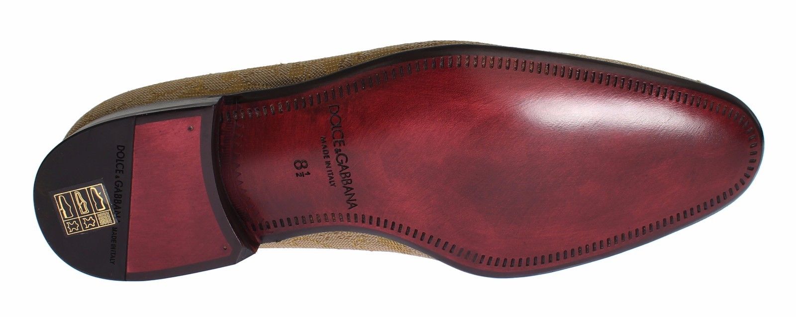Dolce & Gabbana Yellow Gold Silk Baroque Loafers Shoes - DEA STILOSA MILANO