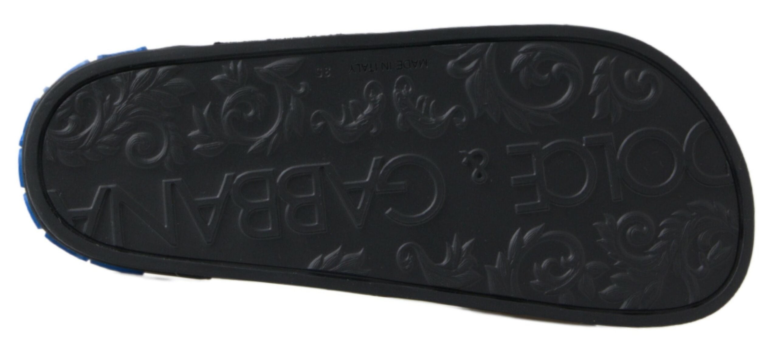 Dolce & Gabbana Black Slides Sandals Beach Saint Barth Shoes - DEA STILOSA MILANO