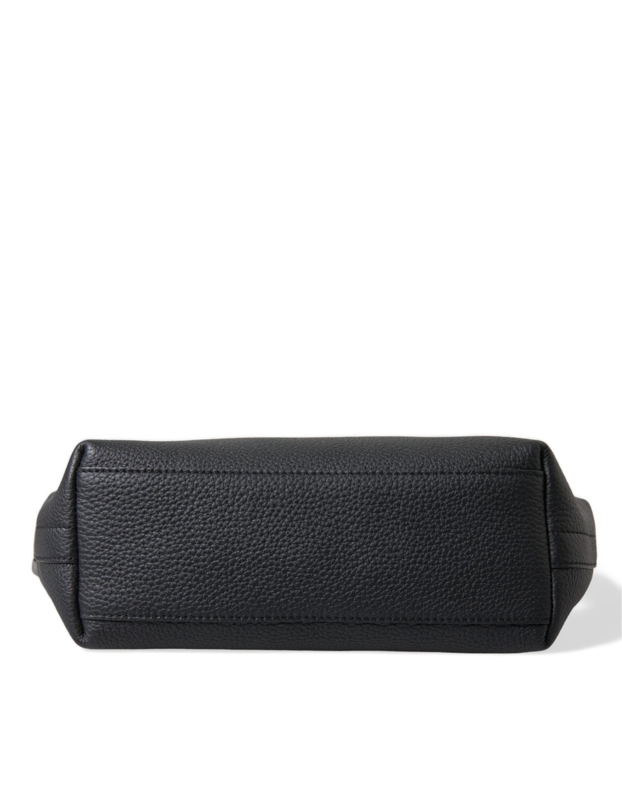 Dolce & Gabbana Black Leather Chain Strap Baguette Shoulder Bag - DEA STILOSA MILANO