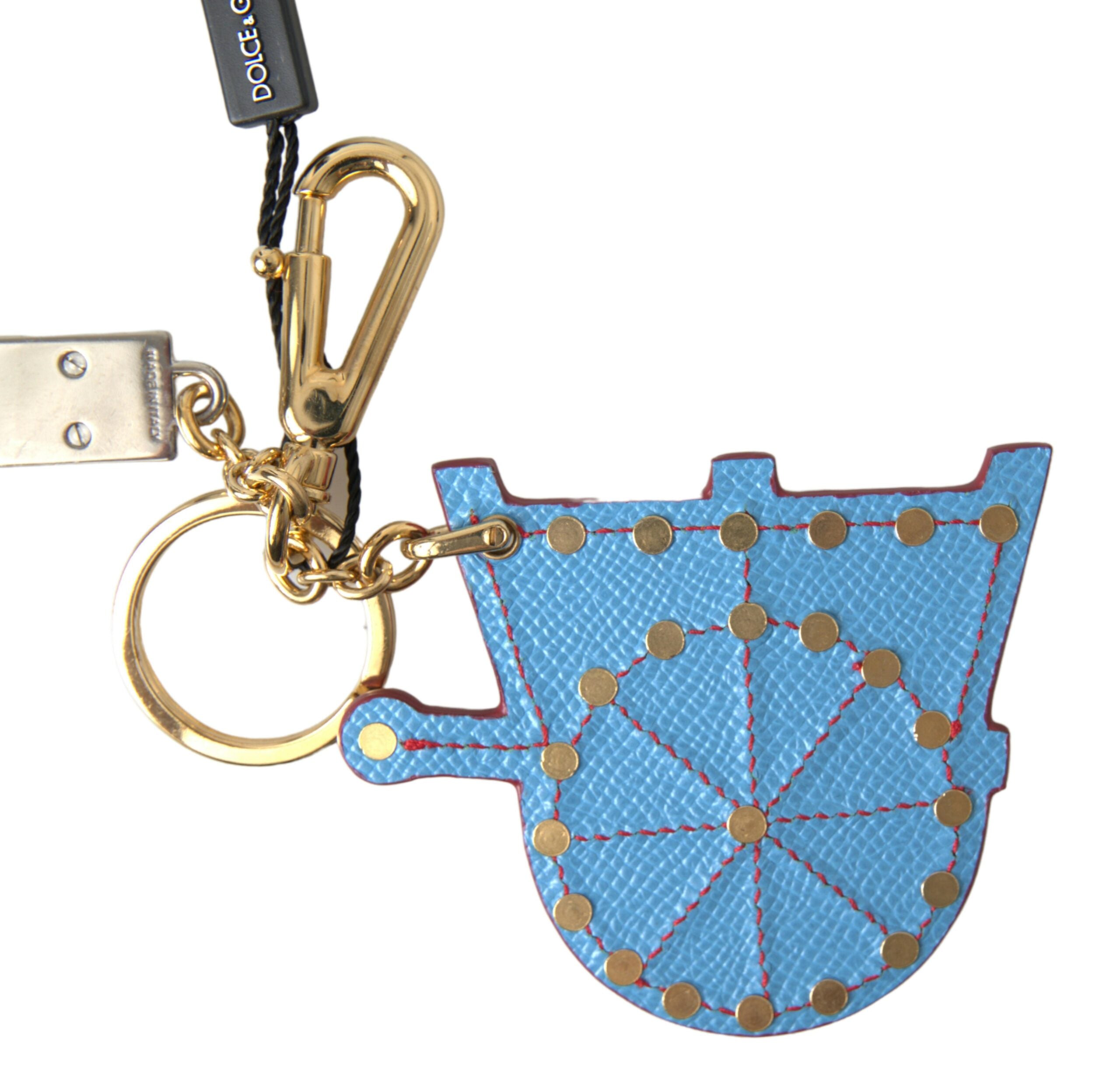 Dolce & Gabbana Multicolor Gold Tone Carretto Keychain Accessory Keyring - DEA STILOSA MILANO