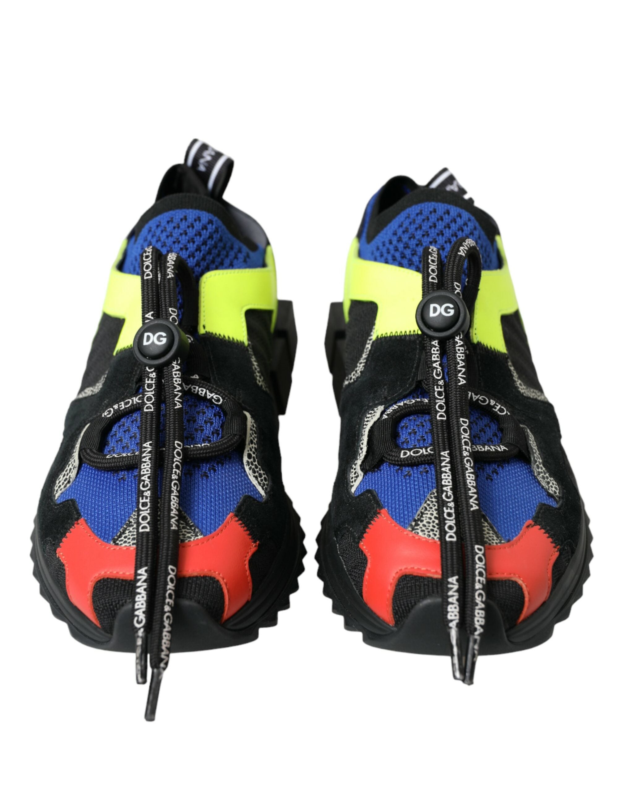 Dolce & Gabbana Multicolor Sorrento Lace Up Men Sneakers Shoes - DEA STILOSA MILANO