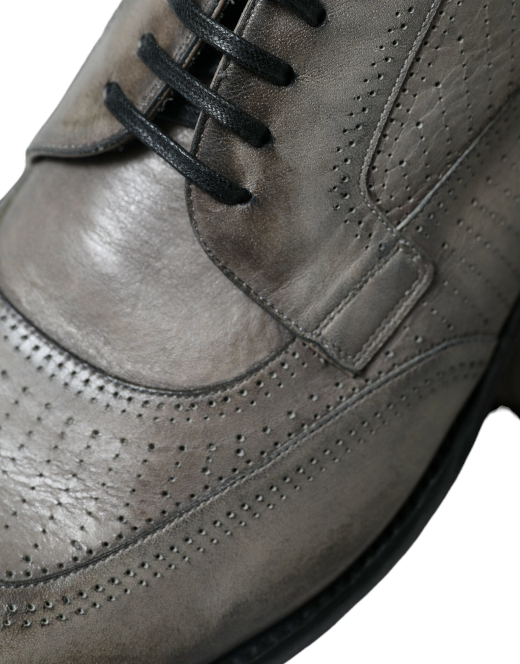 Dolce & Gabbana Brown Leather Lace Up Formal Derby Dress Shoes - DEA STILOSA MILANO