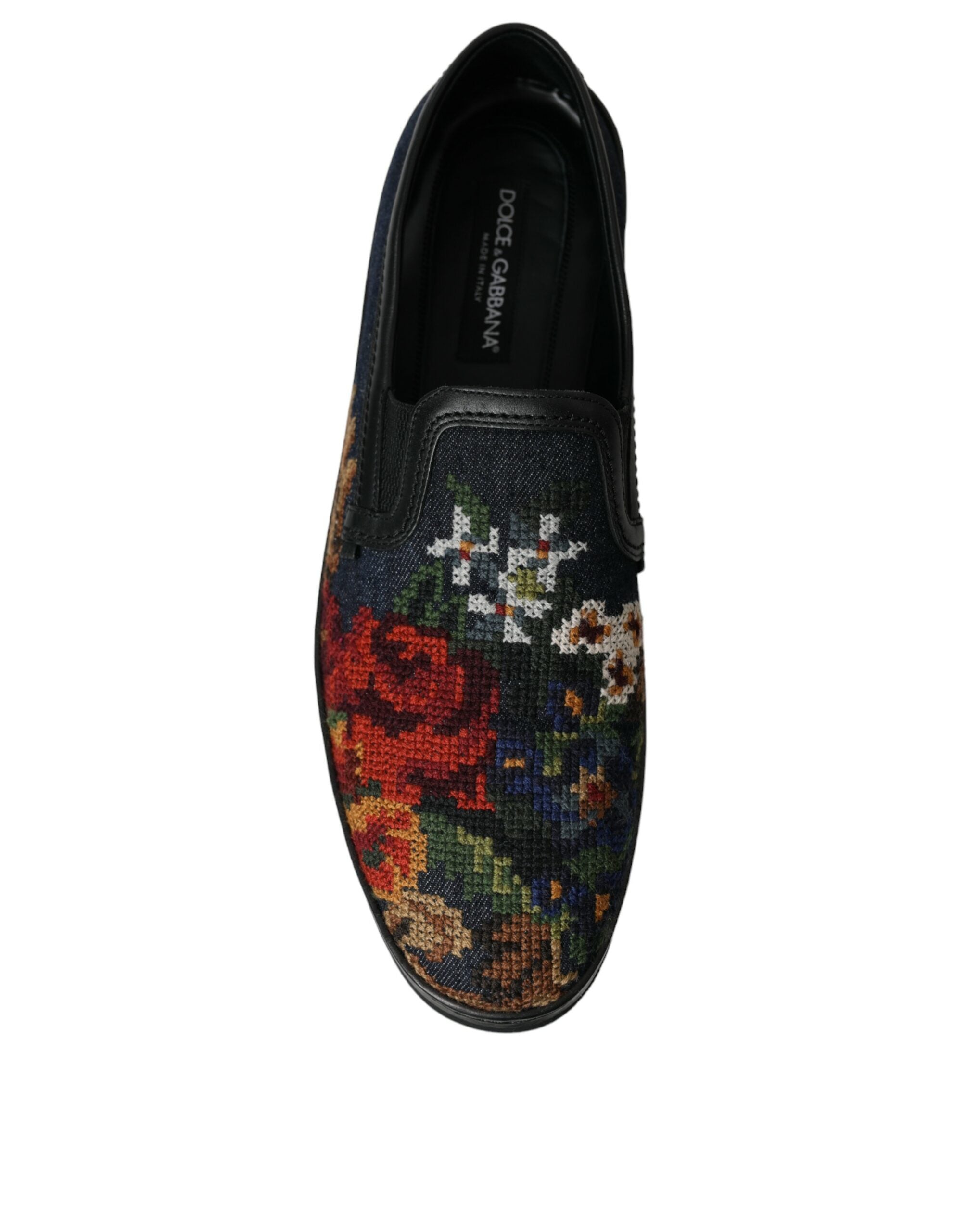 Dolce & Gabbana Multicolor Floral Slippers Men Loafers Shoes - DEA STILOSA MILANO